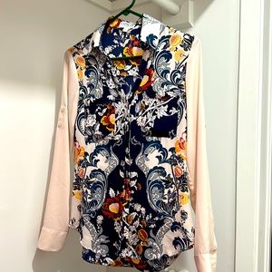 Express Paisley Portofino Blouse